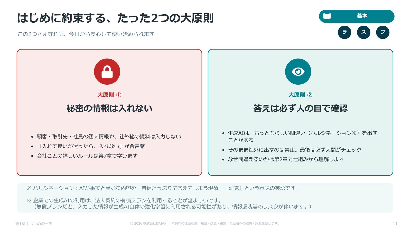 第1章「はじめに約束する、たった2つの大原則」